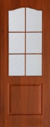 Ламинированная дверь Палитра остекленное полотно